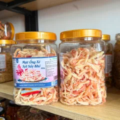 Mực Ống Xé Sợi Sấy Khô - Mực Dừa Thơm Ngon 500g - Hộp Lớn