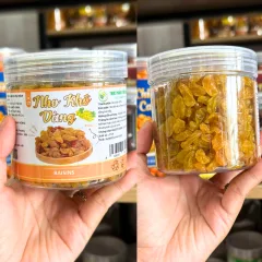 Bảng giá sỉ nho Khô Nho Vàng Mini Thơm Ngon 250g - Hộp Pet