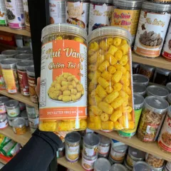 Đánh giá nui Vàng Chiên Tỏi Ớt Thơm Ngon 300g - Hộp Pet