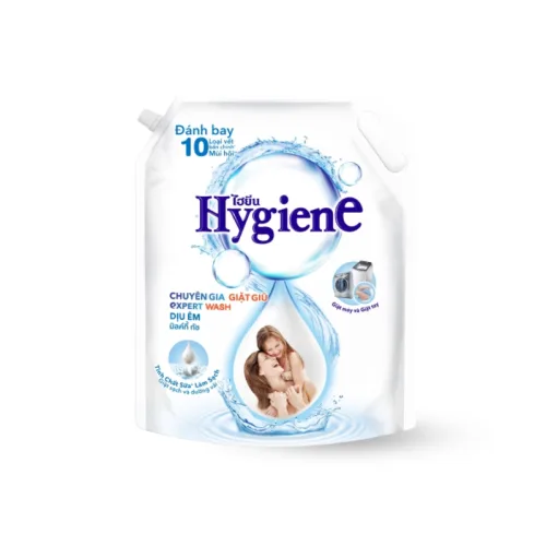 Hình ảnh Nước Giặt Hygiene Hương Hoa Màu Trắng - Nước Giặt Quần Áo Đậm Đặc 1400ml trong bộ sưu tập Nước giặt, bột giặt, nước xả