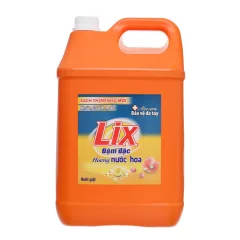 Nước Giặt LIX Đậm Đặc Khử Mùi Ẩm Mốc Hương Nước Hoa Can 9kg - Can Màu Cam