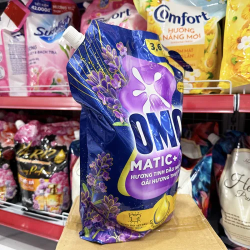 Nước Giặt OMO MATIC Cửa Trước Oải Hương Thư Thái Túi 3,6kg