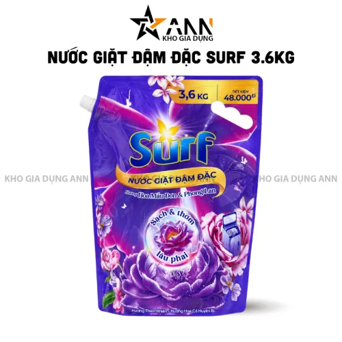 Nước Giặt SURF Túi Hương Hoa Cỏ Huyền Bí 3.6kg - Túi Tím
