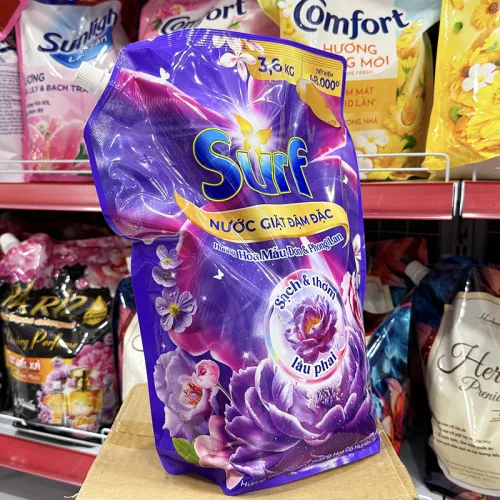 Nước Giặt SURF Túi Hương Hoa Cỏ Huyền Bí 3.6kg - Túi Tím