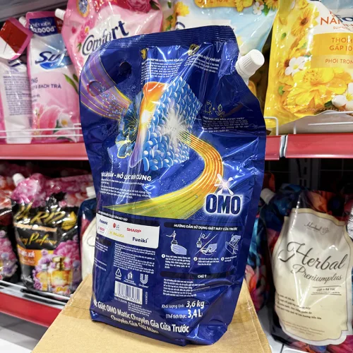 Nước Giặt Túi OMO MATIC Cửa Trước Giữ Màu Hương Tươi Mới 3,6kg