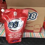 Nước Giặt Xả Cao Cấp 888 D-Shining Hương Nước Hoa 3,2kg - Túi Màu Đỏ