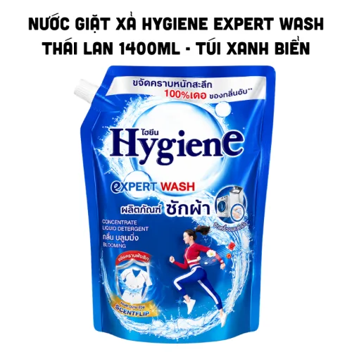 Nước Giặt Xả Hygiene Expert Wash Thái Lan 1400ml - Túi Xanh Biển