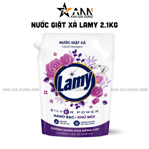 Nước Giặt Xả LAMY Hương Nước Hoa Túi 2,1kg