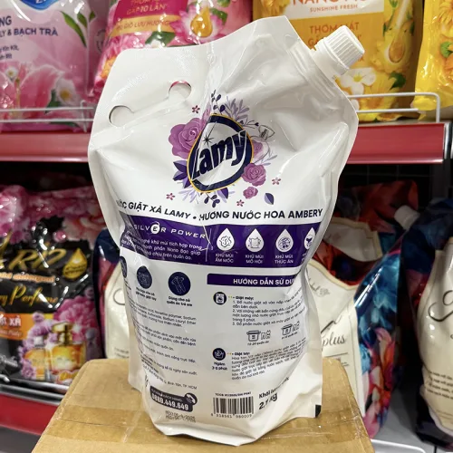 Nước Giặt Xả LAMY Hương Nước Hoa Túi 2,1kg