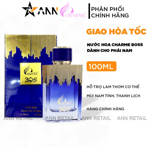 Bảng giá sỉ nước Hoa Charme Boss Mùi Nam 100ml