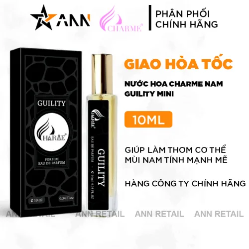 Nước hoa Charme Guility dành cho nam, chai mini 10ml