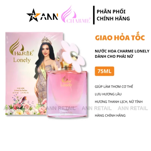 Bảng giá sỉ nước Hoa Charme Lonely Mùi Nữ 75ml - Hương Hoa Ngọt Ngào