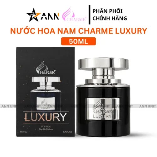 Nước Hoa Nam Charme Luxury 50ml - Mùi Hương Lịch Lãm Sang Trọng