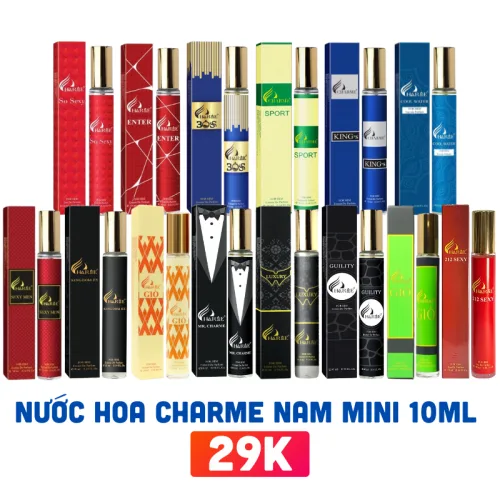 Phân phối nước Hoa Charme Mini 10ml Nhiều Mùi - Nước Hoa Nữ Charme - Nước Hoa Nam Charme