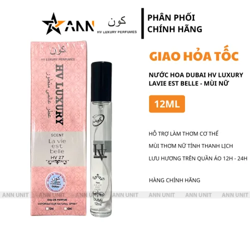 Nước hoa HV Luxury Perfumes La Vie Est Belle HV 27, 12 ml