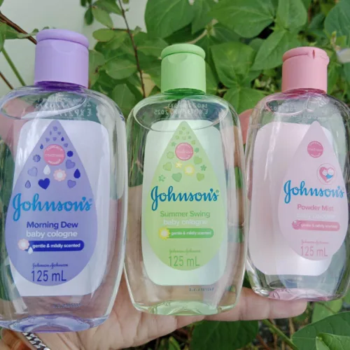Nước hoa em bé Johnsons Powder Mist Baby Cologne hồng 125ml