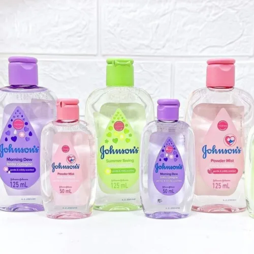 Nước hoa em bé Johnsons Powder Mist Baby Cologne hồng 125ml