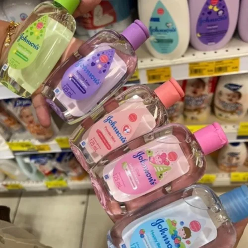 Nước hoa em bé Johnsons Powder Mist Baby Cologne hồng 125ml