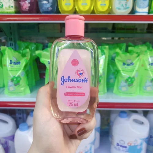 Nước hoa em bé Johnsons Powder Mist Baby Cologne hồng 125ml