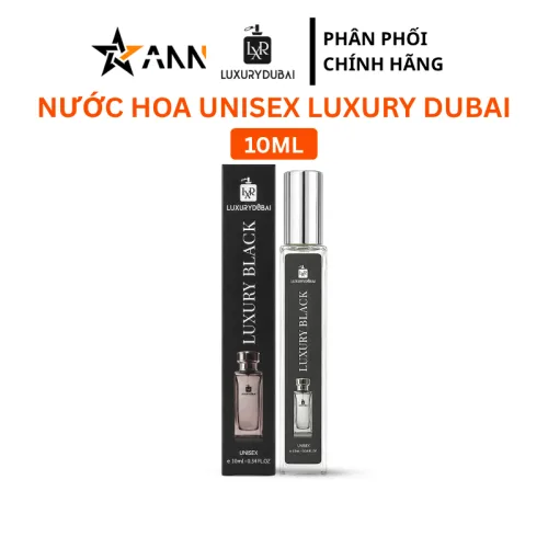 Nước Hoa Luxury Dubai Luxury Black Màu Đen Mùi Nam Nữ 10ml - Hương Thơm Sang Trọng Cuốn Hút