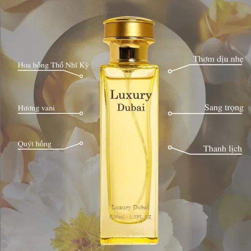 Bảng giá sỉ nước Hoa Luxury Dubai Màu Vàng Mùi Nữ 50ml