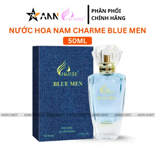 Nước Hoa Nam Charme Blue Men 50ml - Hương Thơm Bí Ẩn Lịch Lãm Bí Ẩn