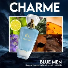 Nước Hoa Nam Charme Blue Men 50ml - Hương Thơm Bí Ẩn Lịch Lãm Bí Ẩn