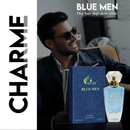 Nước Hoa Nam Charme Blue Men 50ml - Hương Thơm Bí Ẩn Lịch Lãm Bí Ẩn