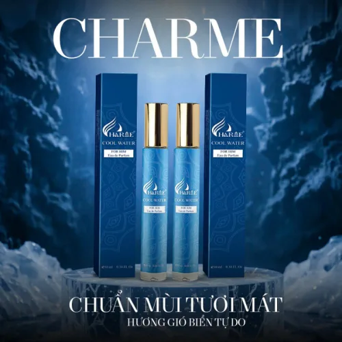 Nước Hoa Nam Charme Cool Water 10ml Mùi Thơm Phong Độ Tươi Mát