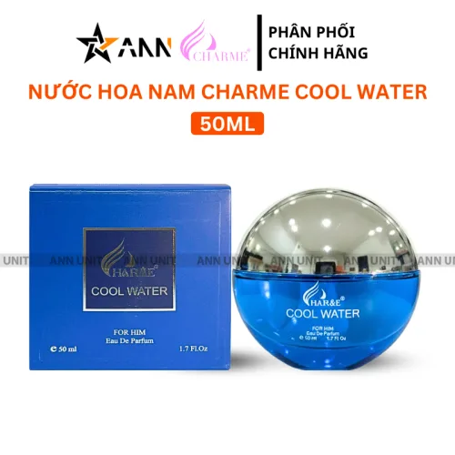 Nước Hoa Nam Charme Cool Water 50ml Hương Thơm Phong Độ Tươi Mát