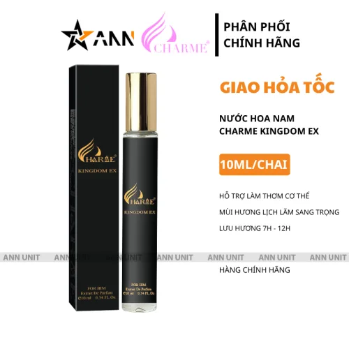 Nước Hoa Nam Charme Kingdom Ex 10ml Mùi Thơm Lịch Lãm Sang Trọng