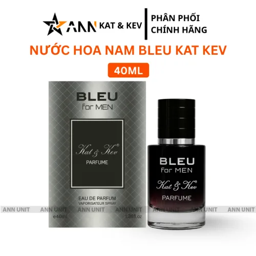 Kat Kev Parfume Bleu For Men, nước hoa nam 40ml