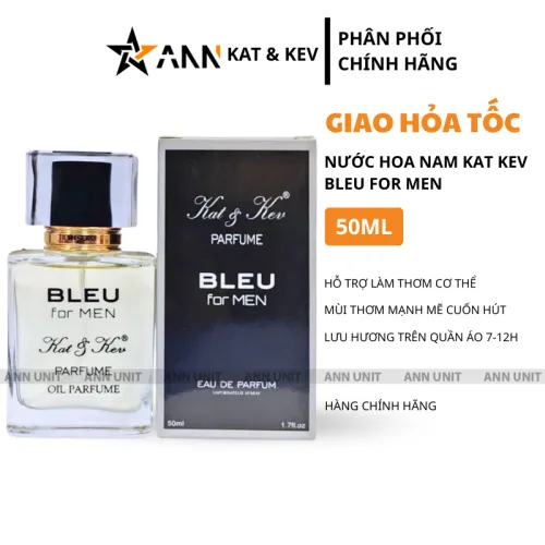 Đánh giá nước Hoa Nam Kat Parfume Kev Bleu For Men 50ml - Hương Thơm Mạnh Mẽ Cuốn Hút