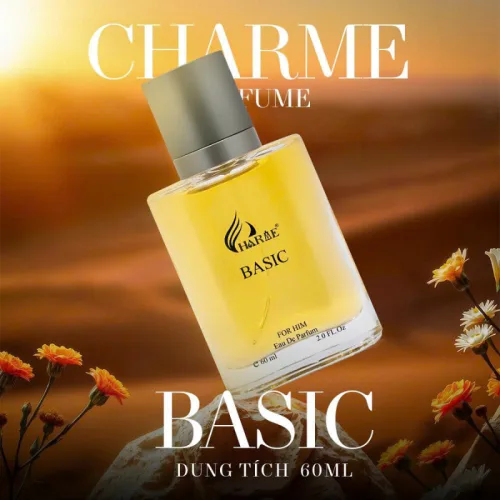 Nước Hoa Nam Charme Basic 50ml - Hương Thơm Tươi Mát Lịch Lãm