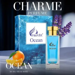 Nước Hoa Nam Charme Ocean 50ml - Hương Thơm Tươi Mát Mạnh Mẽ
