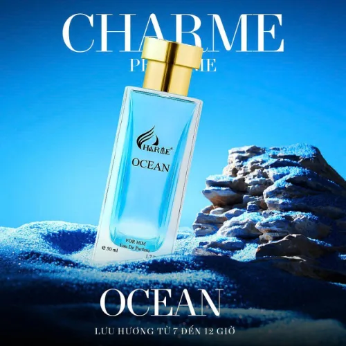 Nước Hoa Nam - Nước Hoa Charme Ocean 50ml - Hương Thơm Tươi Mát mạnh Mẽ