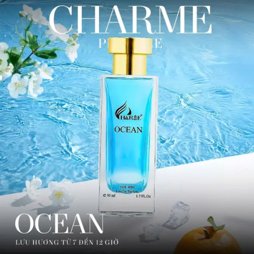 Nước Hoa Nam - Nước Hoa Charme Ocean 50ml - Hương Thơm Tươi Mát mạnh Mẽ