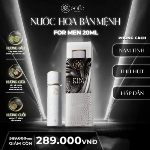 Nước Hoa Nam Phong Thủy Mệnh Kim Sotie Perfume 30ml - Mùi Thơm Cuốn Hút Hấp Dẫn