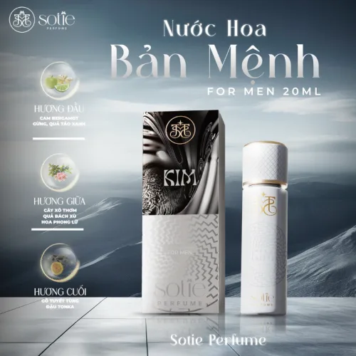 Nước Hoa Nam Phong Thủy Mệnh Kim Sotie Perfume 30ml - Mùi Thơm Cuốn Hút Hấp Dẫn