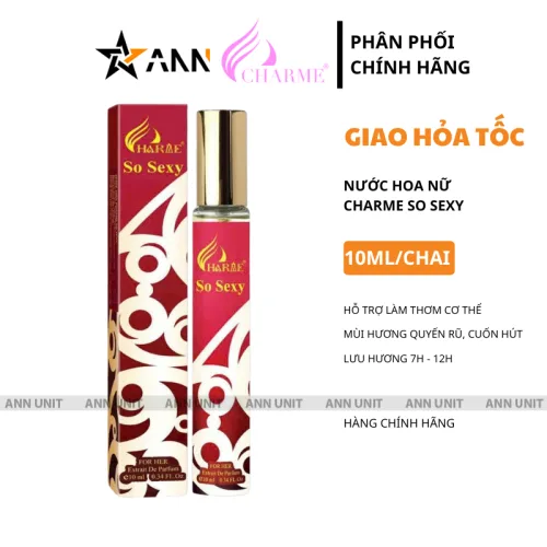 Nước Hoa Nữ Charme So Sexy 10ml - Mùi Thơm Quyến Rũ Cuốn Hút