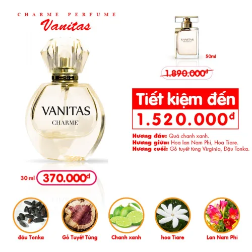 Nước Hoa Nữ Charme Vanitas 30ml