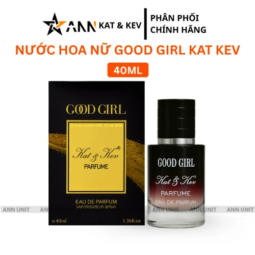 Bảng giá sỉ nước Hoa Nữ Kat Kev Parfume Good Girl 40ml - Hương Thơm Ngọt Ngào Quyến Rũ