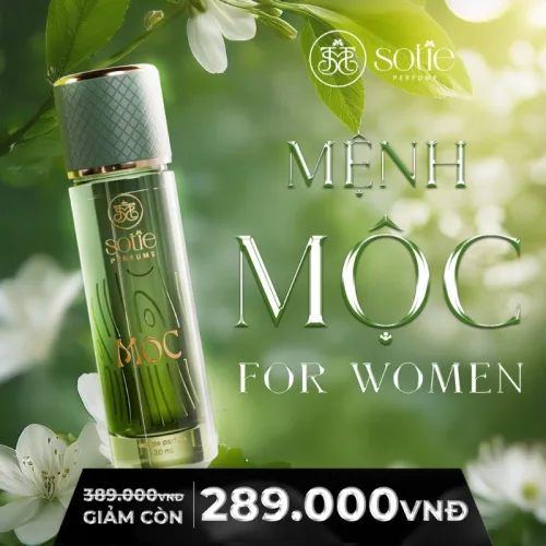 Nước Hoa Nữ Phong Thủy Mệnh Mộc Sotie Perfume 20ml - Mùi Thơm Hiện Đại Trẻ Trung