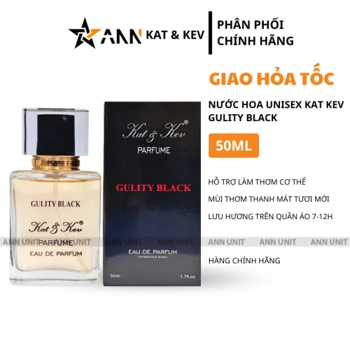 Bảng giá sỉ nước Hoa Unisex Kat Kev Parfume Gulity Back 50ml - Hương Thơm Thanh Mát Tươi Mới