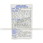 Nước hoa vùng kín Dionel Secret Love Black Edition, màu đen, 5ml