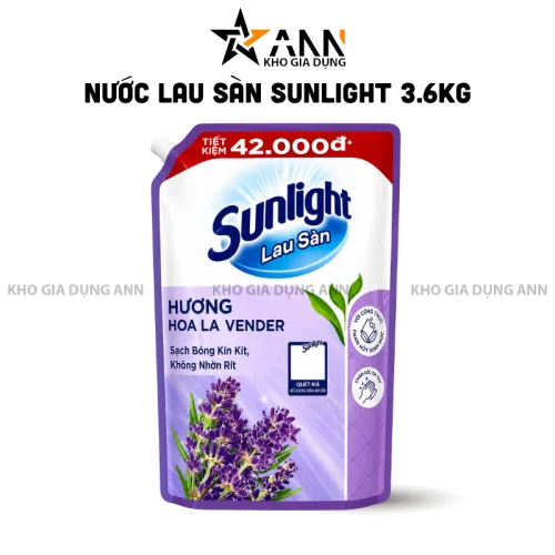 Nước Lau Sàn Túi SUNLIGHT Hương Hoa Lavender 3.6kg
