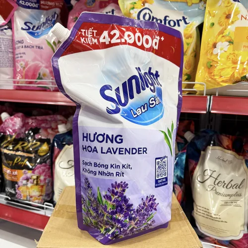 Nước Lau Sàn Túi SUNLIGHT Hương Hoa Lavender 3.6kg