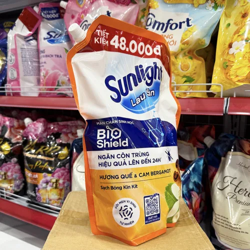 Nước Lau Sàn Túi SUNLIGHT Hương Quế & Cam Bergamot 3,4kg