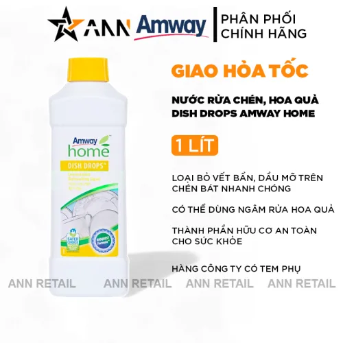 Amway Home Dish Drops Nước Rửa Chén Chai 1 Lít