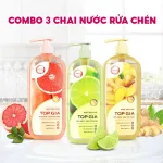 Nước Rửa Chén Top Gia Hương Bưởi Hồng 1kg/Chai